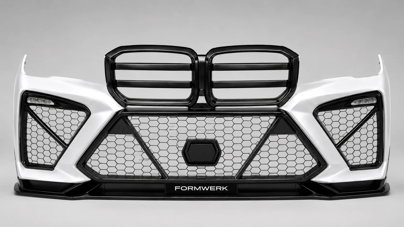 the Bulldog front bumper on its own, head-on.